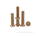 Grade 8.8 yellow zinc socket screw with reduced head